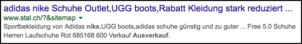 schlechter Title Tag