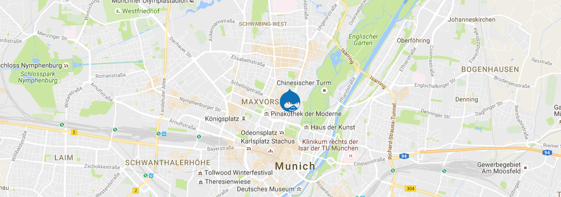 Googlemaps-Ausschnitt von München