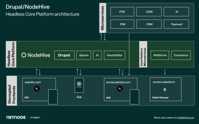 Drupal Headless Core Platform architecture